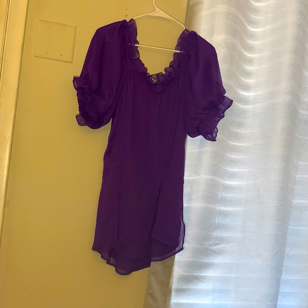 Louis Dell’Olio Deep Purple Blouse